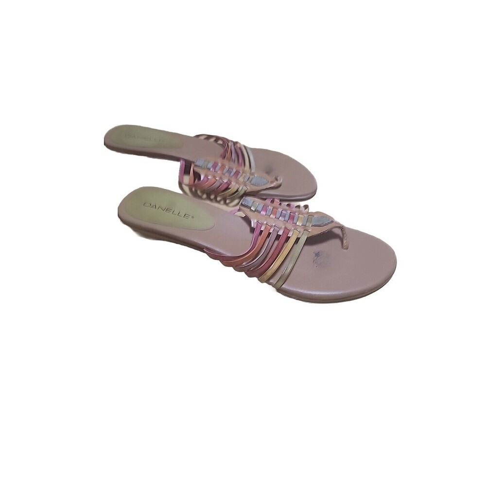 DANELLE Multi-Colored Woven Leather‎ Sandals Size 6.5M